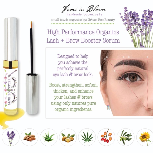Organic Lash & Brow Growth Booster Serum / Liner Brush Style - Picture 2 of 11